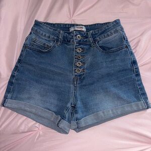 Women's Blue Denim Shorts